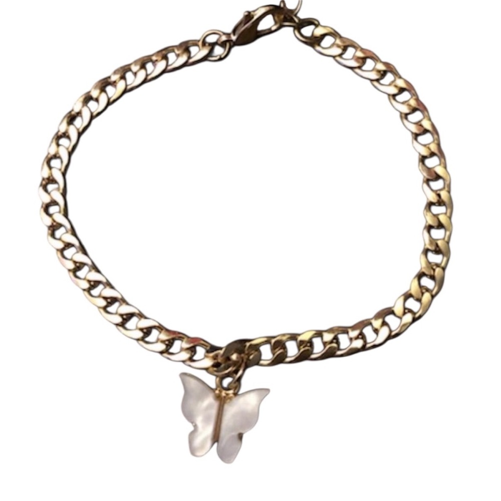 NWOT Butterfly Chain Bracelet